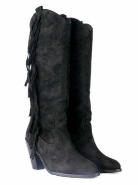 Ash suede fringe boots